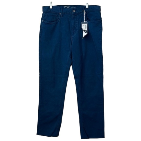 Cutter & Buck Greenwood Stretch Relaxed Straight Denim Jeans Size 34 x 32 In Lag - Picture 1 of 8